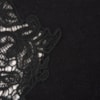 CAPITOLLIUM - BLUSA TRICÔ APLICAÇÃO RENDA - PRETO