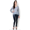 CAPITOLLIUM - BLUSA TRICOT C/ GUIPURE M/L - AZUL
