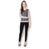 CAPITOLLIUM - BLUSA TRICOT RENDADA M/L - CINZA CAPITOLLIUM - BLUSA TRICOT RENDADA M/L - CINZA