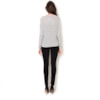 CAPITOLLIUM - BLUSA TRICOT RENDADA M/L - CINZA CAPITOLLIUM - BLUSA TRICOT RENDADA M/L - CINZA