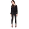 CAPITOLLIUM - BLUSA VISCO DET. RENDA VAZADA DEC. OMBO 4 BOT - OFF WHITE
