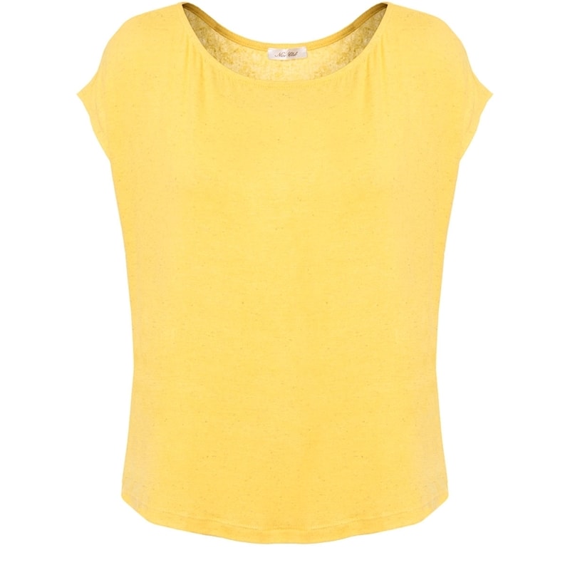 CAPITOLLIUM - BLUSA VISCOLINHO COM ENTREMEIO COSTAS - AMARELO