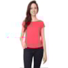 CAPITOLLIUM - BLUSA VISCOLINHO COM ENTREMEIO COSTAS - CORAL