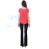 CAPITOLLIUM - BLUSA VISCOLINHO COM ENTREMEIO COSTAS - CORAL