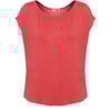 CAPITOLLIUM - BLUSA VISCOLINHO COM ENTREMEIO COSTAS - CORAL