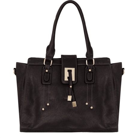 CAPITOLLIUM - BOLSA FECHA DETALHE FITA - PRETO
