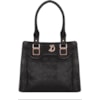 CAPITOLLIUM - BOLSA RETANGULAR DETALHE MATELASSÊ - PRETO
