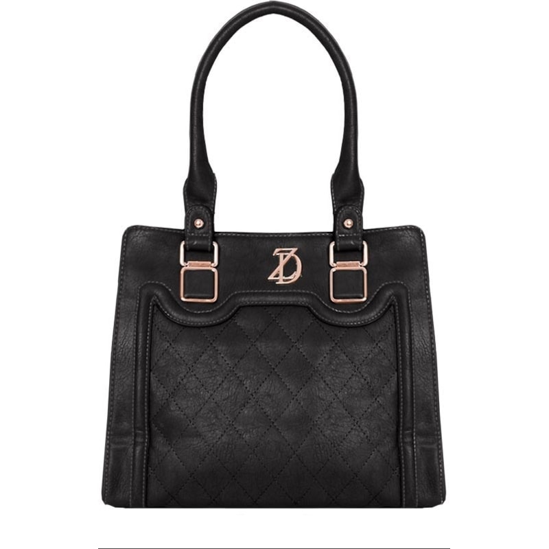 CAPITOLLIUM - BOLSA RETANGULAR DETALHE MATELASSÊ - PRETO