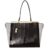 CAPITOLLIUM - BOLSA VERNIZ LISTRAS LATERAL - PRETO