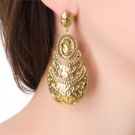 CAPITOLLIUM - BRINCO GIPSY 3 PLACAS METAL - DOURADO