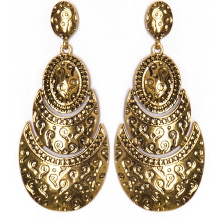 CAPITOLLIUM - BRINCO GIPSY 3 PLACAS METAL - DOURADO