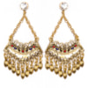 CAPITOLLIUM - BRINCO GIPSY METAL PEDRAS COLORIDAS - DOURADO