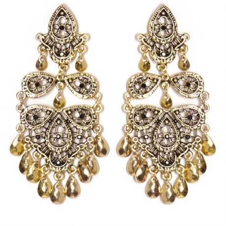 CAPITOLLIUM - BRINCO GIPSY RENDA METAL - DOURADO