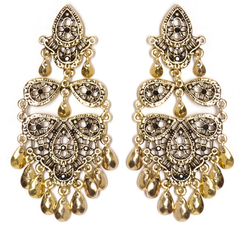 CAPITOLLIUM - BRINCO GIPSY RENDA METAL - DOURADO
