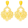 CAPITOLLIUM - BRINCO METAL COLOR ARABESCO - AMARELO