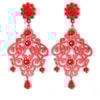 CAPITOLLIUM - BRINCO METAL COLOR PINGENTES - VERMELHO