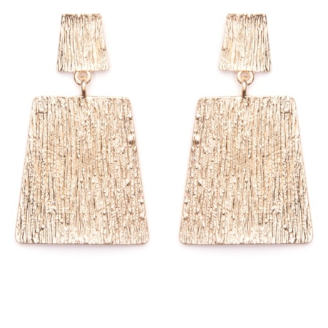 CAPITOLLIUM - BRINCO PLACAS TEXTURA - DOURADO