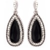 CAPITOLLIUM - BRINCO STRASS GOTA COMPRIDA - PRETO