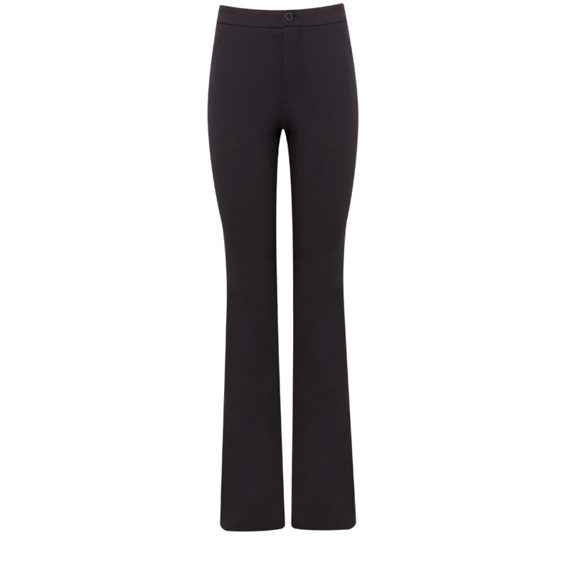 CAPITOLLIUM - CALÇA FLARE MALHA BLOCK 2 BOLSOS ATRAS - PRETO