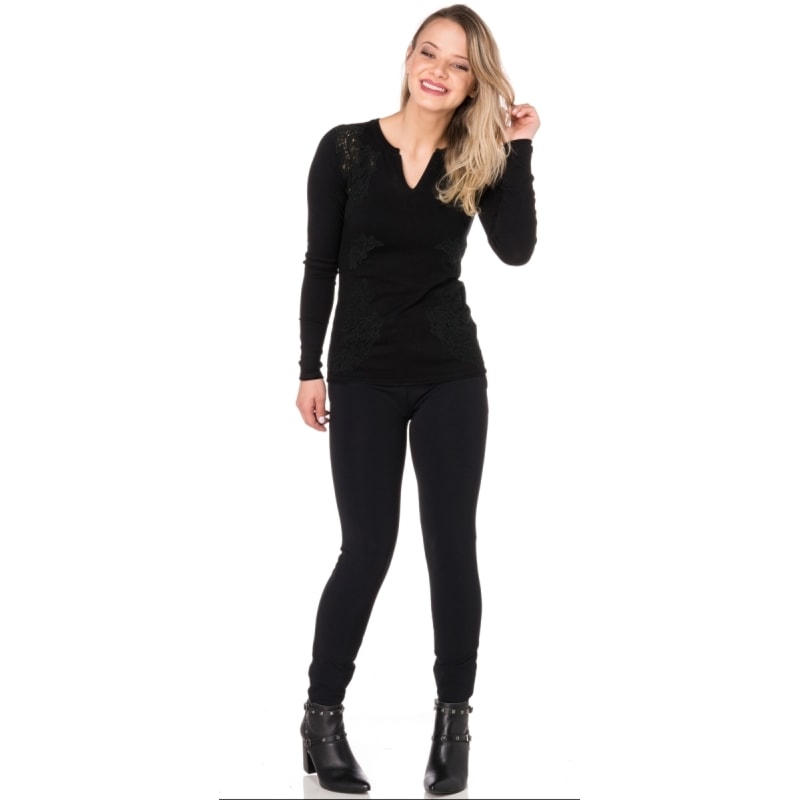 CAPITOLLIUM - CALÇA MONTARIA COM BOLSO FACA - PRETO