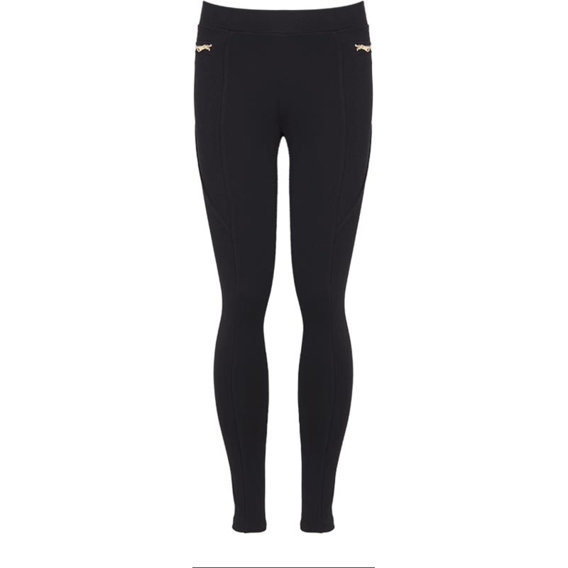 CAPITOLLIUM - CALÇA MONTARIA RECORTES 2 ZÍPERES - PRETO CAPITOLLIUM - CALÇA MONTARIA RECORTES 2 ZÍPERES - PRETO
