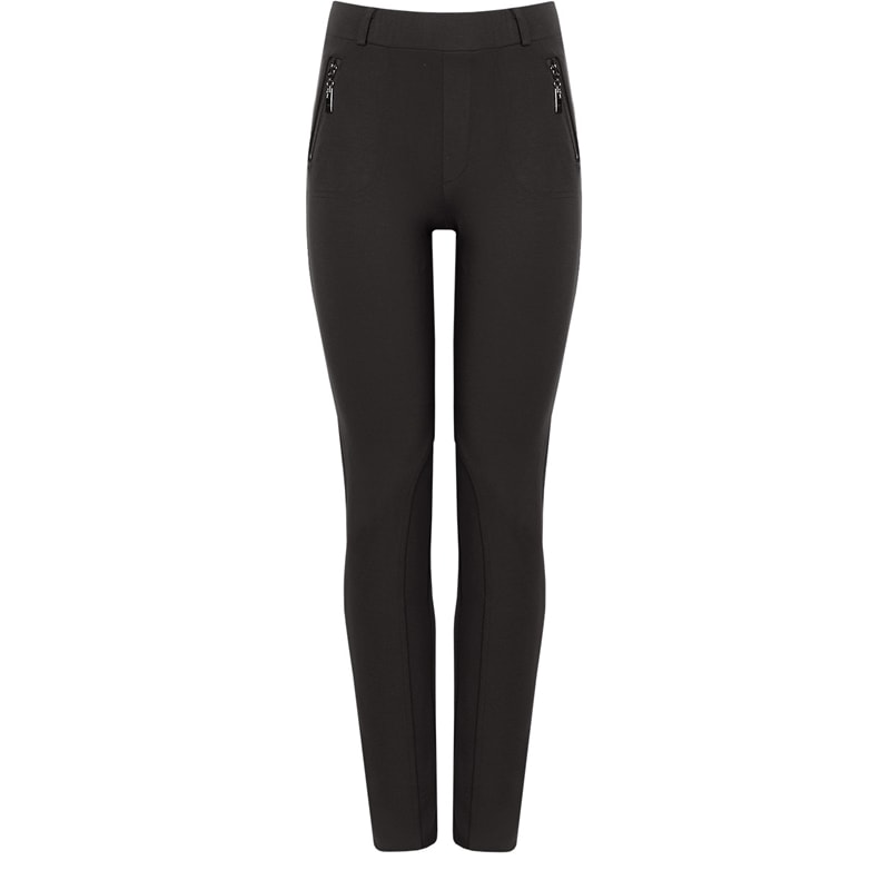 CAPITOLLIUM - CALÇA MONTARIA ZIPER DIAGONAL - PRETO