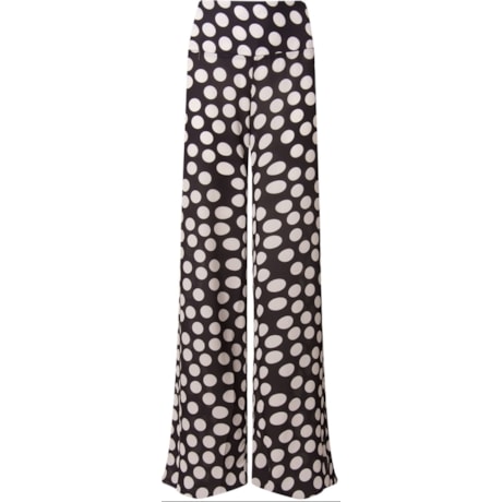 CAPITOLLIUM - CALÇA PANTALONA CHIFON POÁ - P&B