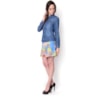 CAPITOLLIUM - CAMISA JEANS 2 BOLSOS MANGA LONGA - AZUL