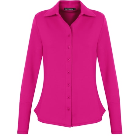 CAPITOLLIUM - CAMISA M/L C/ RECORTES ANATÔMICOS - PINK