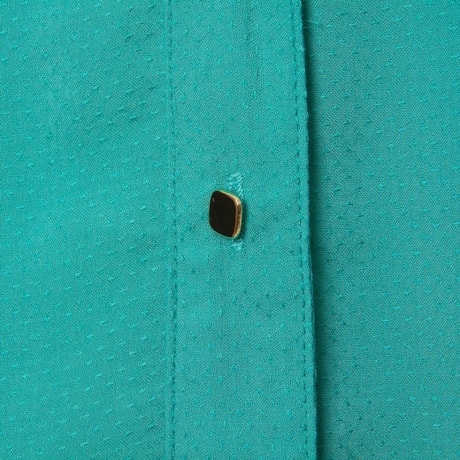 CAPITOLLIUM - CAMISA MAQUINETADA GOLA PADRE MANGA MARTINGALE - TURQUESA