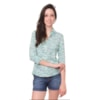 CAPITOLLIUM - CAMISA MESCLA COM RECORTES ANATÔMICOS - AZUL