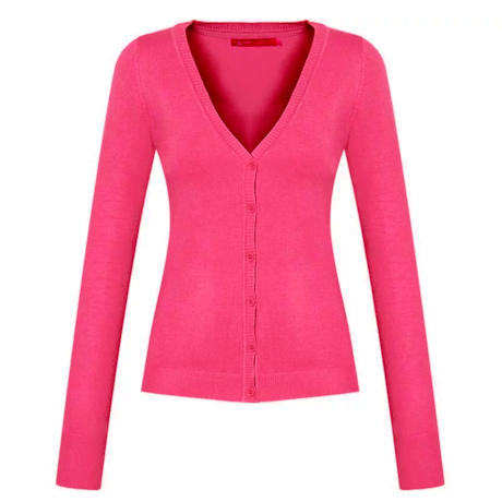 CAPITOLLIUM - CARDIGAN ROSE TRICOT VISCOSE M/L - PINK CAPITOLLIUM - CARDIGAN ROSE TRICOT VISCOSE M/L - PINK
