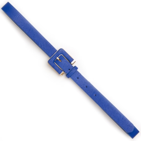 CAPITOLLIUM - CINTO COM FIVELA FORRADA KLEIN - AZUL ROYAL
