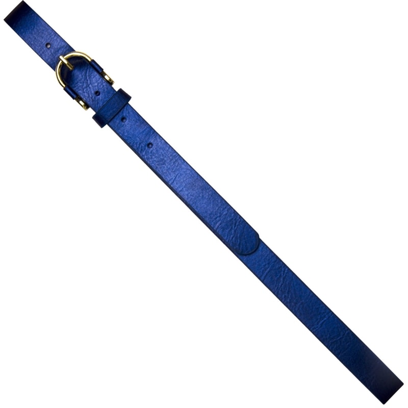 CAPITOLLIUM - CINTO COURO SINTÉTICO FIVELA METAL - AZUL