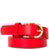 CAPITOLLIUM - CINTO COURO SINTÉTICO FIVELA METAL - VERMELHO