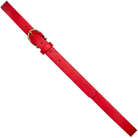 CAPITOLLIUM - CINTO COURO SINTÉTICO FIVELA METAL - VERMELHO