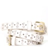 CAPITOLLIUM - CINTO DUPLO C/STRASS - BRANCO