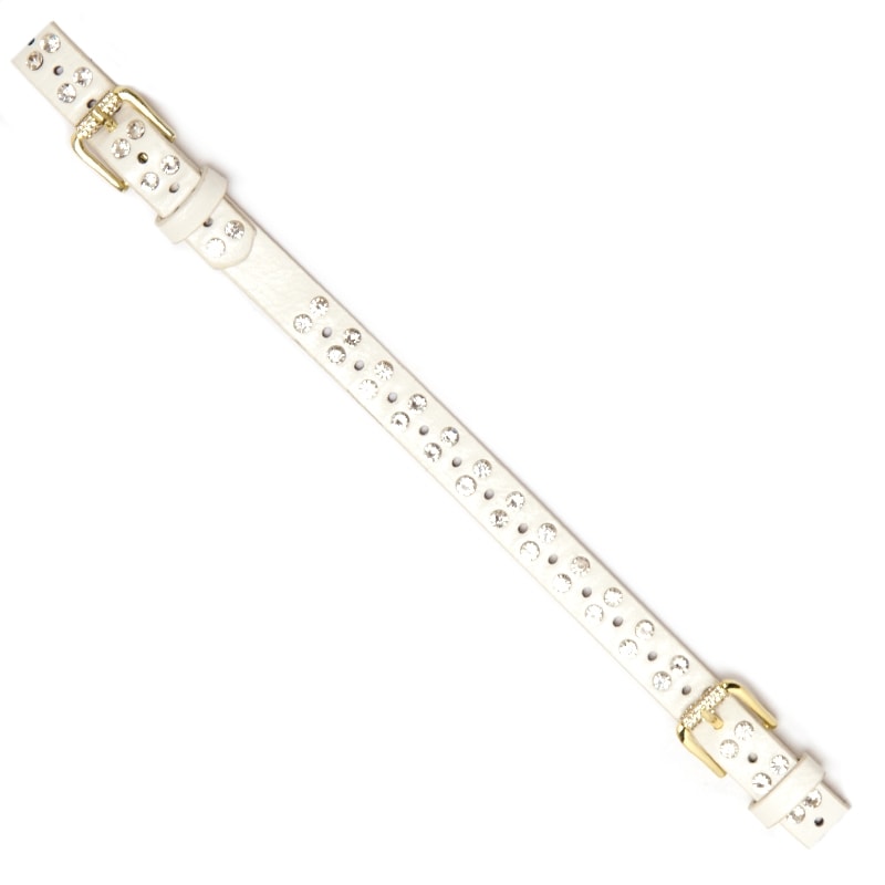 CAPITOLLIUM - CINTO DUPLO C/STRASS - BRANCO