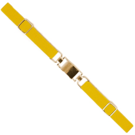CAPITOLLIUM - CINTO FINO ELÁSTICO REGULÁVEL FIVELA RETANGULAR - AMARELO