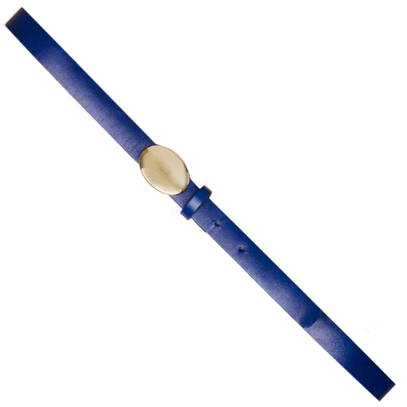 CAPITOLLIUM - CINTO FINO FIVELA OVAL PEQUENA - AZUL