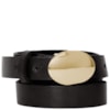 CAPITOLLIUM - CINTO FINO FIVELA OVAL PEQUENA - PRETO