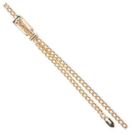 CAPITOLLIUM - CINTO METAL CORRENTES FIVELA RETANGULAR - DOURADO