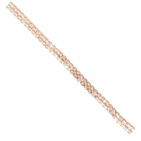 CAPITOLLIUM - CINTO METAL QUADRADO PEQUENO COM STRASS - DOURADO