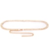 CAPITOLLIUM - CINTO METAL QUADRADO PEQUENO COM STRASS - DOURADO