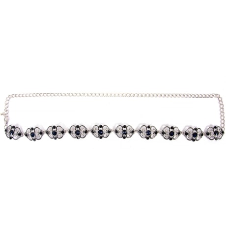 CAPITOLLIUM - CINTO PLACAS COM STRASS - AZUL