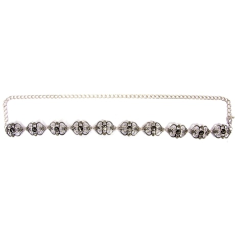 CAPITOLLIUM - CINTO PLACAS COM STRASS - PRATA