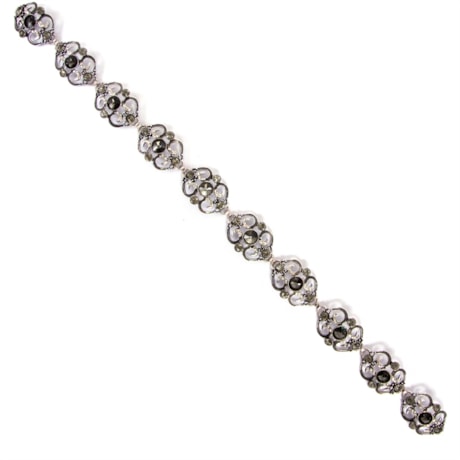 CAPITOLLIUM - CINTO PLACAS COM STRASS - PRATA
