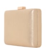 CAPITOLLIUM - CLUTCH BÁSICA BRILHO TEXTURA CROCO - DOURADO