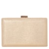 CAPITOLLIUM - CLUTCH BÁSICA BRILHO TEXTURA CROCO - DOURADO