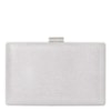 CAPITOLLIUM - CLUTCH BÁSICA BRILHO TEXTURA CROCO - PRATA